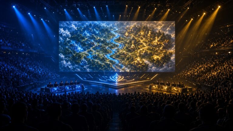 Illustration: LoL Worlds 2026 Explained: Play-In, Swiss & Final